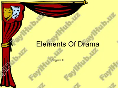 elements of drama — PPT