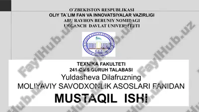 investitsiyalar bilan bo'ladigan firobgarliklar. moliyaviy piramida va uning belgilari. — PPTX