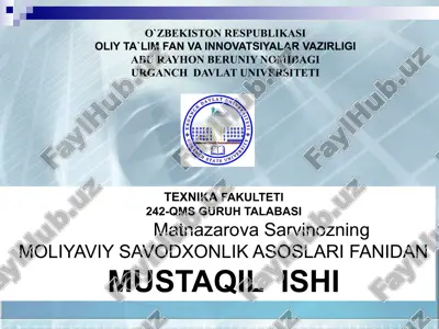 soliqlar, ulatning mohiyati va funksiyalari — PPTX