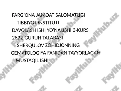 leykemoid reaksiyalar — PPTX