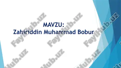 zahiriddin muhammad bobur — PPTX