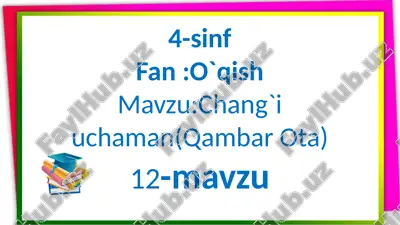 chang`iuchaman (qambar ota) — PPTX