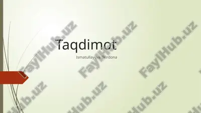 tasavvuf tushunchasi va mohiyati — PPTX