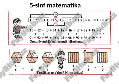 5-sinf matematika — DOCX