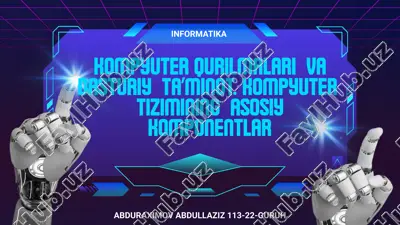 kompyuter qurilmalari — PPTX