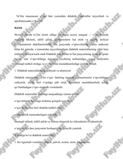 didaktik materiallar — DOCX