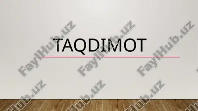 o’zbekistonning terrorizmga qarshi kurash tajribasi — PPTX