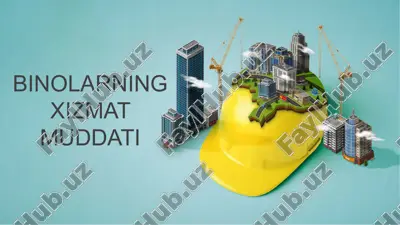 binolarning xizmat muddati — PPTX