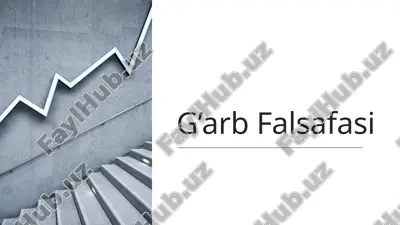 g’arb falsafasi — PPTX
