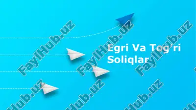 egri va tog’ri soliqlar — PPTX