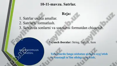 satrlar — PPTX