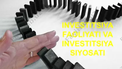investitsiya faoliyati va investitsiya siyosati — PPTX