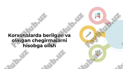 korxonalarda berilgan va olingan chegirmalarni hisobga olish — PPTX