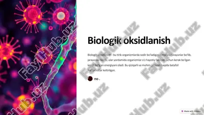 biologik oksidlanish — PDF