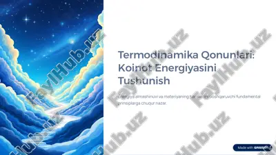 termodinamika qonunlari — PDF