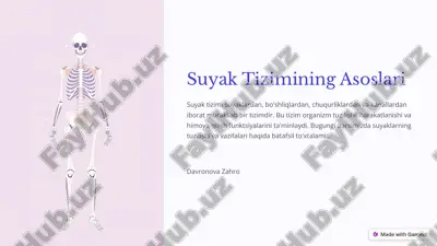 suyak tuzilishi — PDF