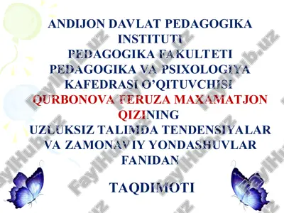 ta’limning xalqarolashuvi va globallashuvi — PPT