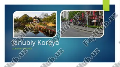 janubiy koreya statistik ma’lumotlari — PPTX
