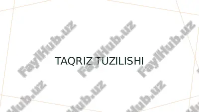taqriz tuzulishi — PDF