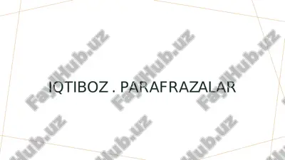 iqtiboz. parafrazalar — PDF