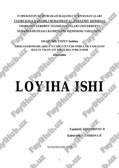 loyiha ishi — PDF