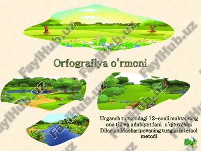 orfografiya o’rmoni — PPT