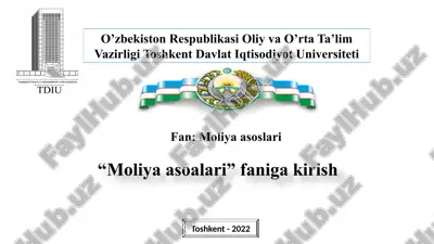 moliyaasoslari — PPTX