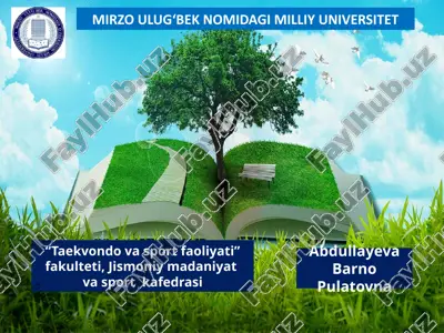 jismoniy tarbiya va sport pedagogikasining umumiy asoslari — PPTX
