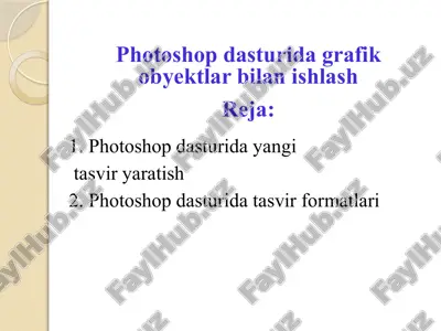 photoshop dasturi — PPTX