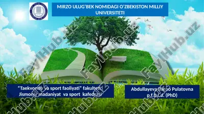 jismoniy tarbiya va sport mutaxassisli faoliyati pedagogik jihatlari — PPTX