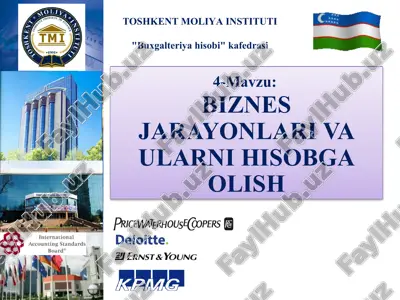biznes hisobi — PPTX