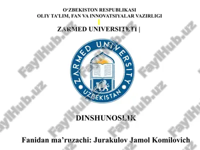 xristiandini tarixi va asosiy g'oyalari — PPTX