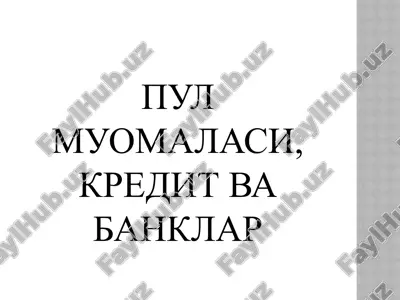 pulmuomalasi,kredit vabanklar — PPTX