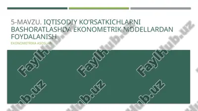ekonometrikaasoslari — PPTX