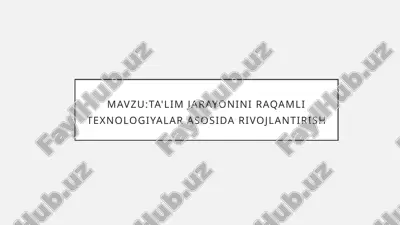 professional ta'lim tizimini zamonaviy yondashuvlar asosida modernizatsiya qilish — PPTX