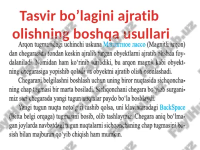 tasvir bo‘lagini ajratib olish — PPTX