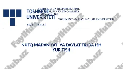 ma’lumot-axborot hujjatlariningtilvauslubi — PPTX