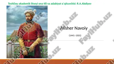 alisher navoiy — PPTX