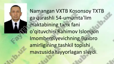 buxoro amirligining tashkil topishi — PPTX