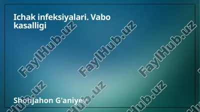 vabo kasalligi — PPTX
