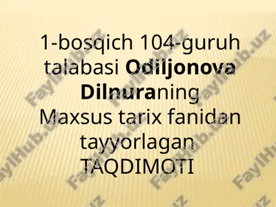 toponomik va geografik nomlar — PPTX