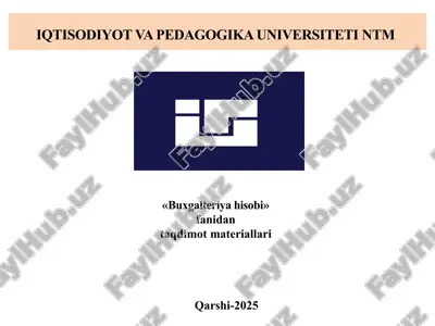 buxgalteriyahisobi — PPTX