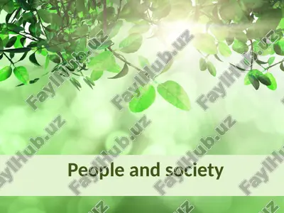 people and society — PPTX