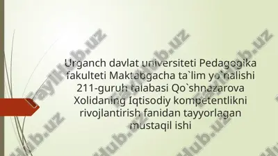 oilaviy nodavlat maktabgacha ta'lim — PPTX