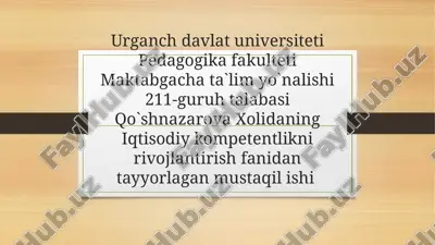 maktabgacha ta'lim tashkilotlari — PPTX