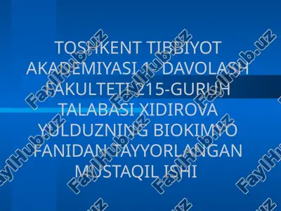qandli diabet — PPTX