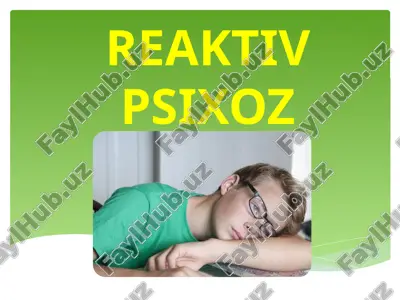 reaktiv psixoz — PPTX