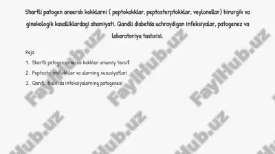 shartlipatogen anaerob kokklar — PPTX