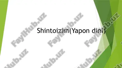 shintoizm(yapon dini) — PPTX