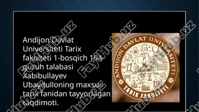 numizmatikaning o’rganilish tarixi — PPTX